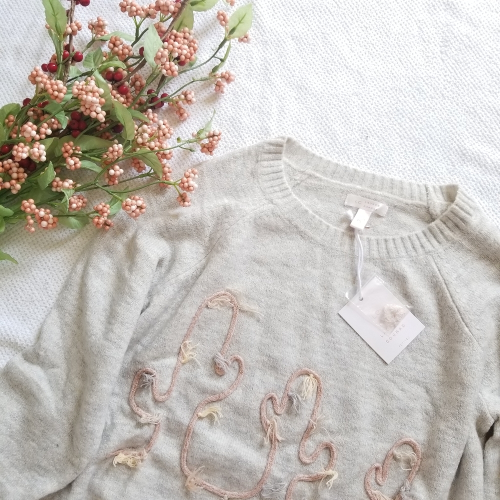 🍒NWT🍒 LAUREN CONRAD SUPER SOFT CACTI SWEATER - Picture 2 of 5